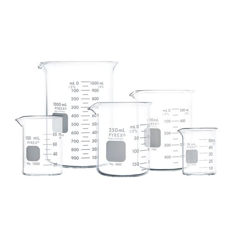 1000 Pack Pyrex® Assortment Pack Of Griffin Low Form Beakers