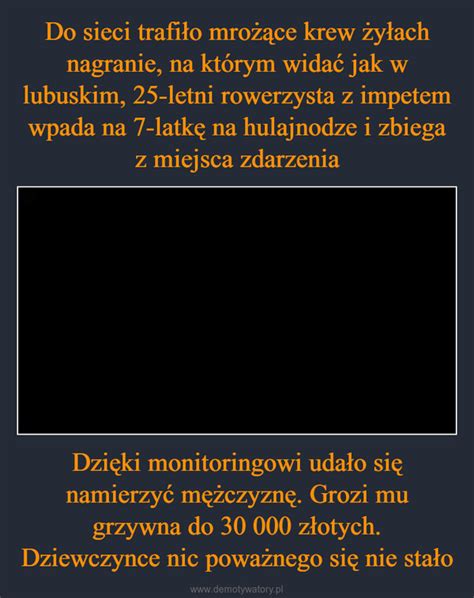 Do Sieci Trafi O Mro Ce Krew Y Ach Nagranie Na Kt Rym Wida Jak W