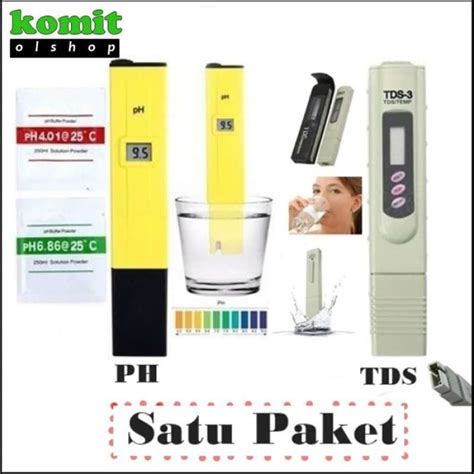 Promo PH Meter Air TDS Tester Digital Paket Alat Ukur Hidroponik