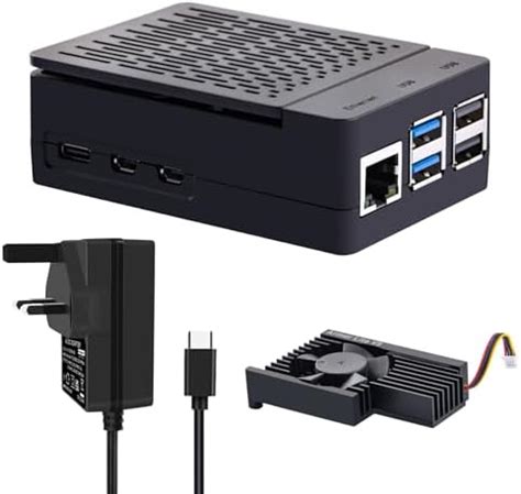 GeeekPi Raspberry Pi 5 ABS Case With Raspberry Pi 5 27W 5 1V 5A Power