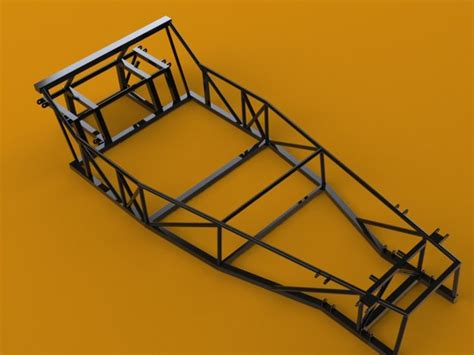 Kitcar Chassis Stl Step Iges Solidworks 3d Cad Model Grabcad