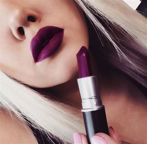 M·a·c Lipstick Shopstyle Dark Purple Lipstick Mac Makeup Beauty