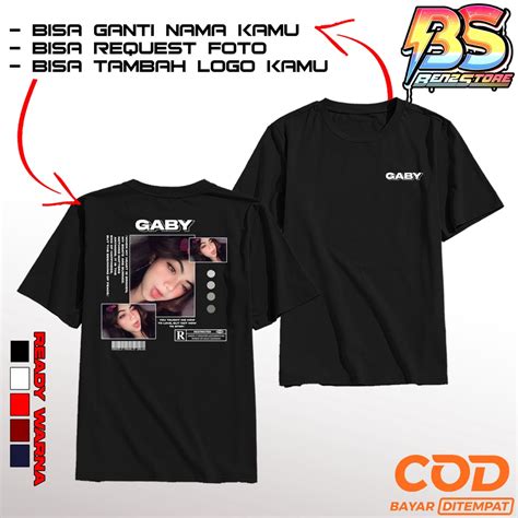 Jual KAOS SABLON CUSTOM AESTHETIC DTF VOL 20 BISA PAKAI FOTO NAMA