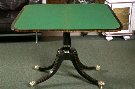 Regency Ebonized and Calamander Wood Card Table at 1stDibs | calamander tree, calamander wood ...