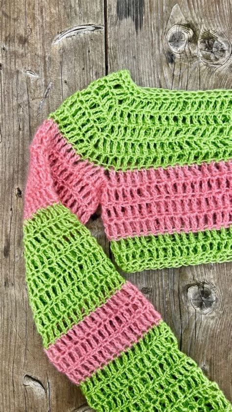 Crochet Cropped Sweater Shrug Quick To Make