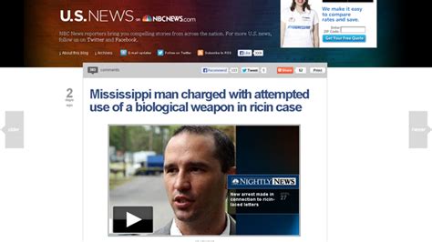 Ricin Suspect Arrested