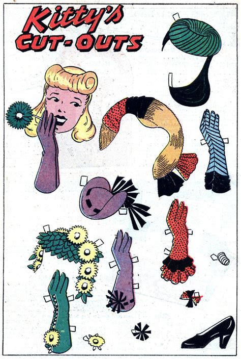 Pappy S Golden Age Comics Blogzine Number 1222 Paper Dolls Katy And