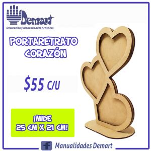 Portaretrato Love Madera Manualidades Demart