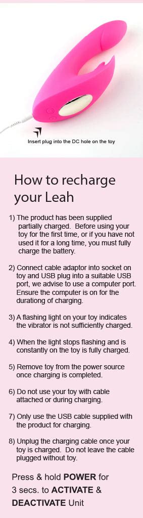 Leah Usb Rechargeable Silicone 10 Function Rabbit Vibrator Pink