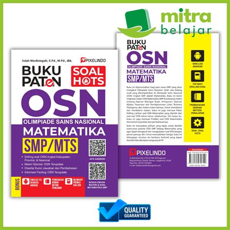 Jual Buku Pelajaran Smp Mts Paten Bank Soal Hots Osn Matematika Kelas 7