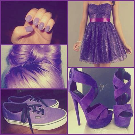 Purple Dress And Nails Kép Purple Outfits Dresses Super Cute Dresses