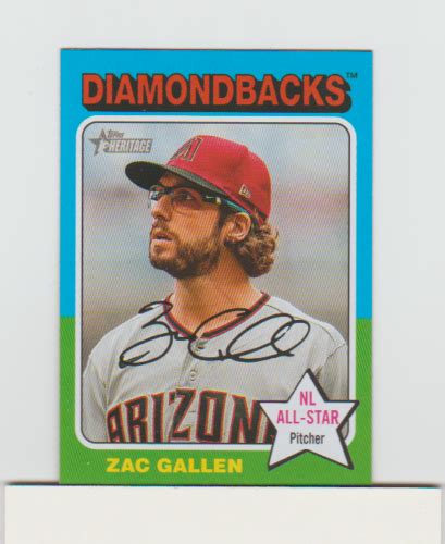 Zac Gallen 2024 Topps Heritage SP 21 Arizona Diamondbacks EBay