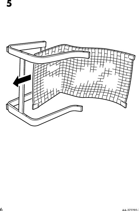 Ikea Poang Chair Frame W Webbing Assembly Instruction