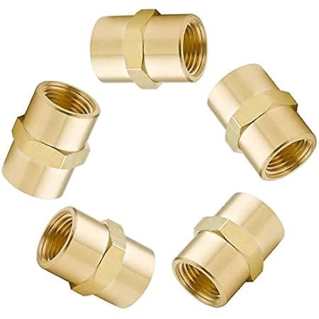 Amazon Legines Brass 1 8 NPT Female 1 8 NPT Female Coupling