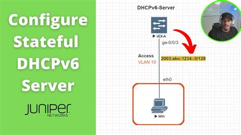 How To Configure A Stateful Dhcpv6 Server On Juniper Youtube