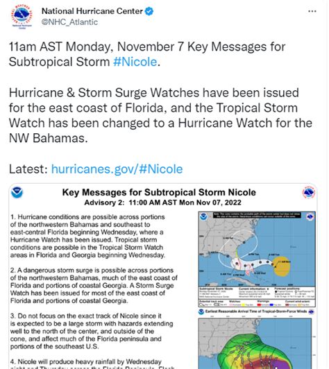 Florida Emite Estado De Emergencia Ante Tormenta Subtropical Nicole