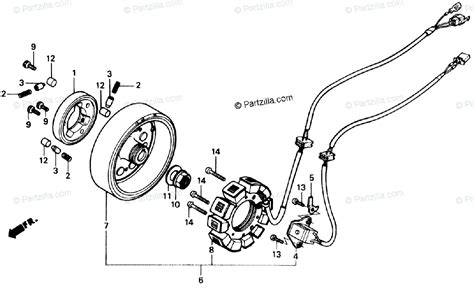 Honda Scooter Oem Parts Diagram For Alternator Partzilla