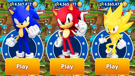 Sonic Dash Sonic Vs Red Sonic Vs Super Sonic Vs All Bosses Zazz Eggman Gameplay Youtube