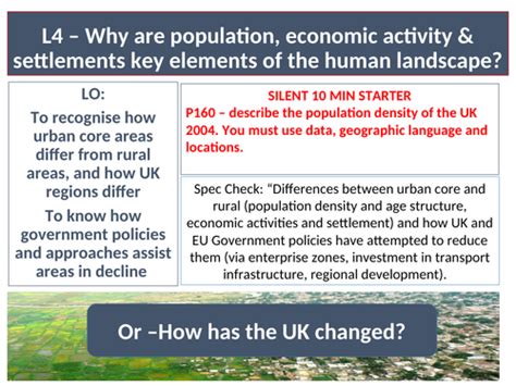 Edexcel B Gcse Uks Evolving Human Landscape Teaching Resources