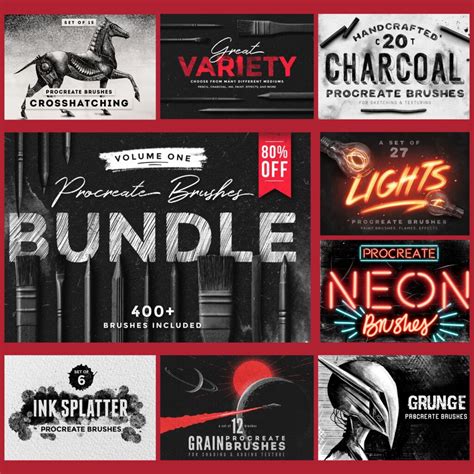 Procreate Brushes Bundle Masterbundles