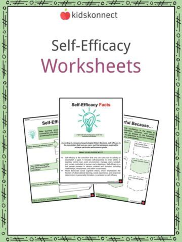 Self Efficacy Worksheets Facts Definition Skills Value