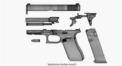 3d Model Glock 17 Gen 5 Turbosquid 1322941