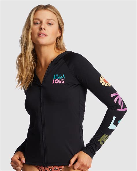 Billabong A Div Hooded Rash Vest Black Surfstitch