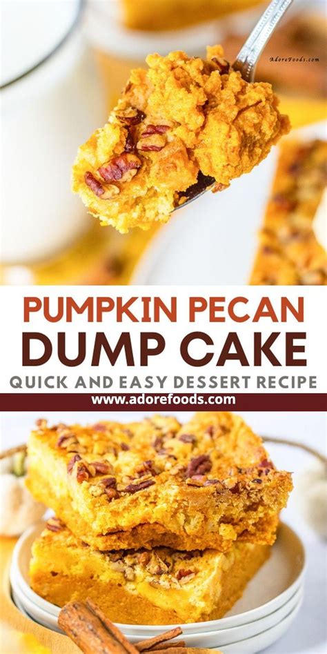 Easy Pumpkin Pecan Dump Cake Recipe