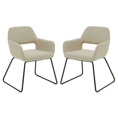 LUKas Grey Fabric Upholstered Dining Chairs In Pair Furniture In Fashion