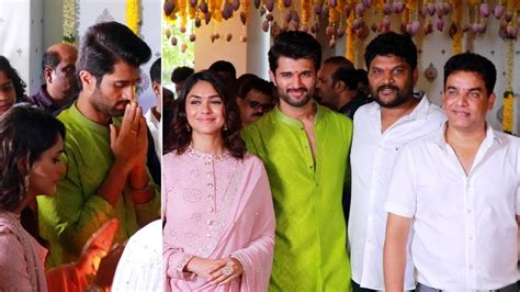 Vd Pooja Ceremony Vijay Deverakonda Mrunal Thakur Parasuram