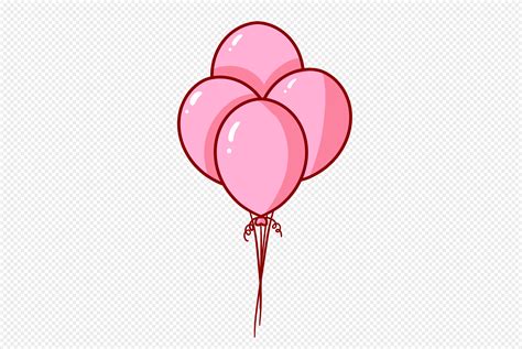 Globo Rosa De Dibujos Animados Dibujados A Mano PNG Imágenes Gratis