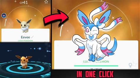 Evolve Eevee Into Sylveon In One Click How To Evolve Eevee Into