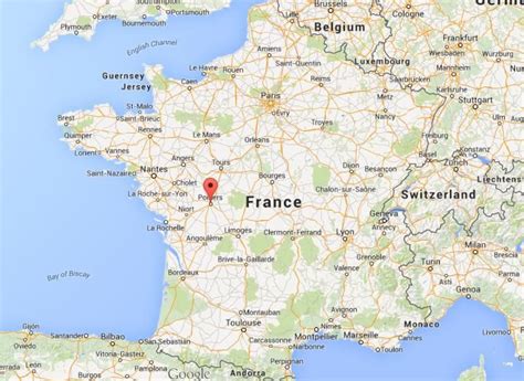 Where Is Poitiers On The Map Of France