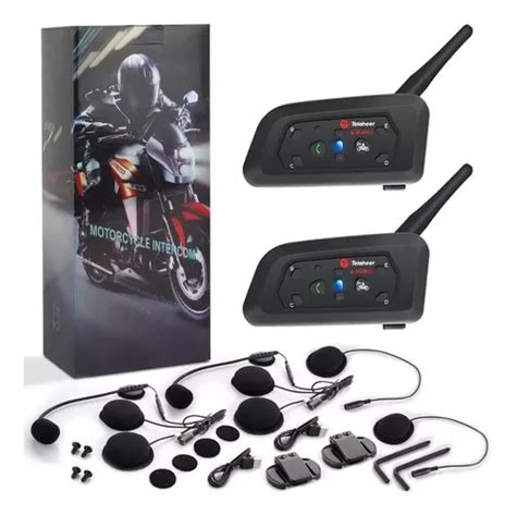 Intercomunicador Motos Para Casco Bluetooth Pcs Ip Mercadolibre