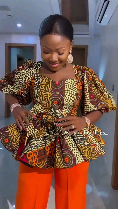 Pin By YAKOEMA Fashion On Ankara Tops African Attire African Dress