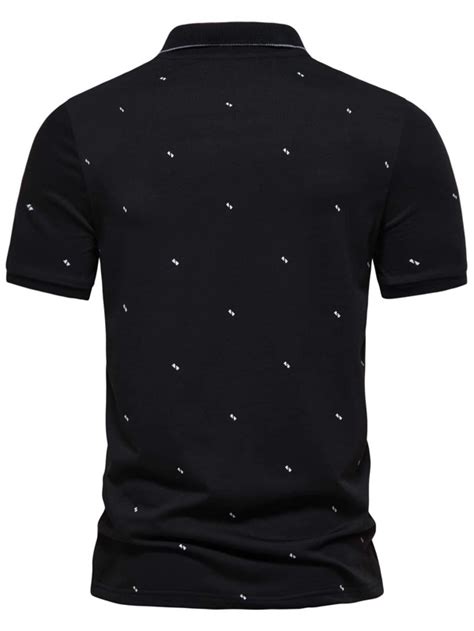 Manfinity Homme Men Geo Print Polo Shirt Shein Usa