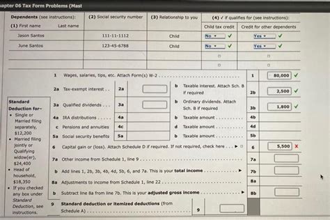 Solved Hapter 06 Tax Form Problems Mast Note This Problem Chegg