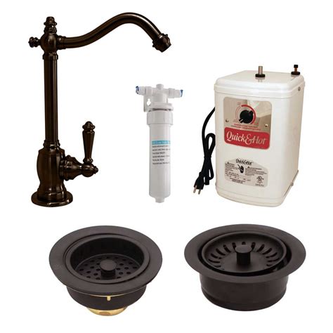 Westbrass C0143 12 Victorian 9 1 Handle Hot Water Dispenser Faucet Kit With Water Filter And