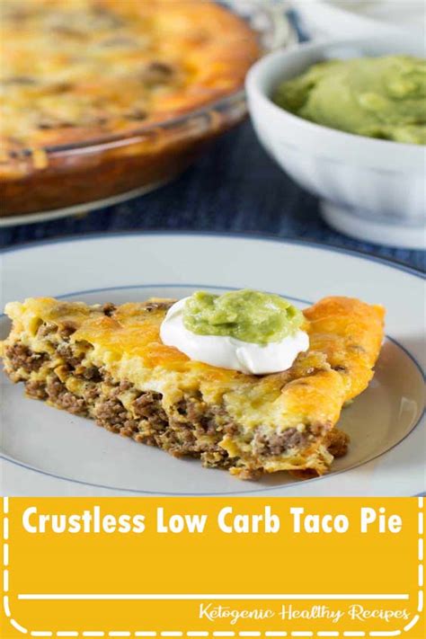 Crustless Low Carb Taco Pie VEGAN RECIPES