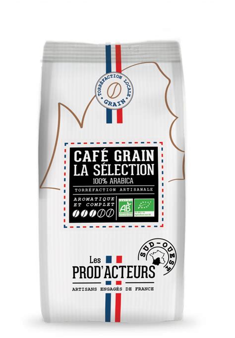 Café La Sélection Pur Arabica Bio grain KG Les Prod Acteurs Sevellia