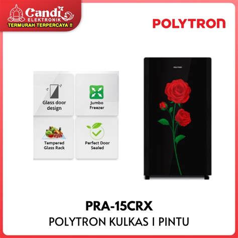 Jual POLYTRON Kulkas 1 Pintu Kapasitas 150 Liter PRA 15CRX Shopee