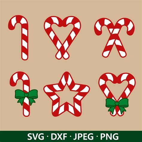 Christmas Candy Svg Candy Cane Svg Bundle Christmas Clipart Candy