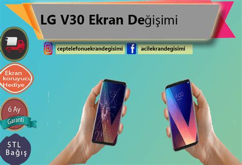 LG V30 Ekran Değişimi 439 TL Kadıköy Ekran değişi