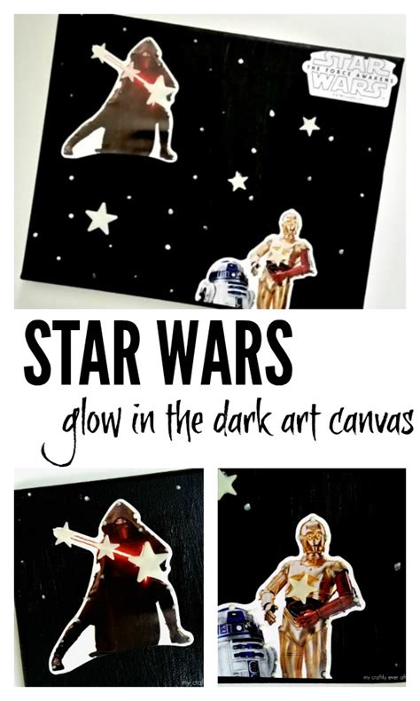 Star Wars Glow in the Dark Art - My Craftily Ever After