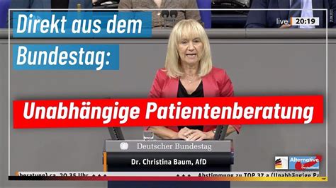 Afd Im Bundestag Dr Christina Baum Mdb Zur Unabh Ngigen