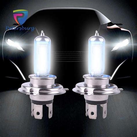 Jual 2Pcs Lot Lampu Xenon LED Putih Super Terang 12V 100W H4 Untuk