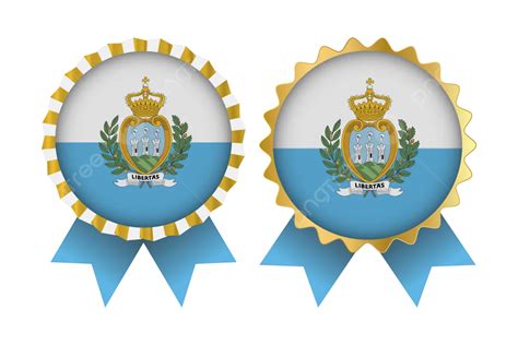 Vector Medal Set Designs Of San Marino Template Badge Design Medal