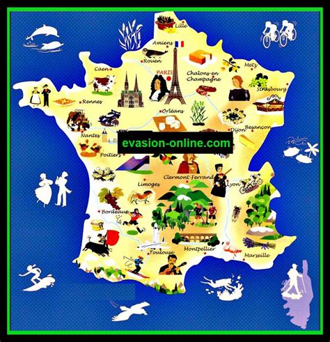 Tourisme En France Carte Des Villes Principales ≡ Voyage Carte Plan