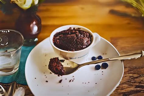 R Pido E Delicioso Bolo De Caneca De Chocolate No Micro Ondas Pai