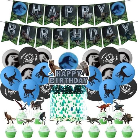 D Coration D Anniversaire Dinosaure Jurassic Dinosaur Ballon Jurassi